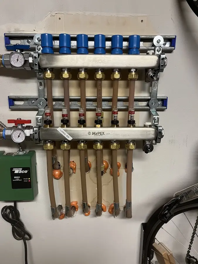 Plumber performing Gas Line Installation at a residential property in Calabasas